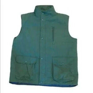 Men's Vintage LL Bean Vest Full-Zip Button Pockets Size‎ Tall L